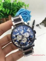 Clone Mont Blanc TimeWalker Watch SS and Black Ceramic Camouflage Face